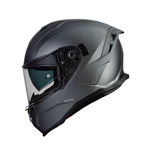 Casco moto Integral CMS GTRS Titanium Mate - URA Moto