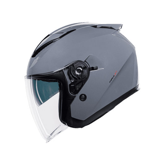 Casco Jet CMS MAXI JET PLAIN NARDO GREY – Diseño Urbano de Tendencia, Pantalla Larga, Visor Solar y ECE 22.06