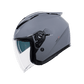Casco Jet CMS MAXI JET PLAIN NARDO GREY – Diseño Urbano de Tendencia, Pantalla Larga, Visor Solar y ECE 22.06
