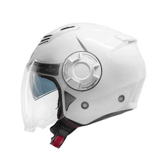 Casco moto CMS Jet PLAIN S-Jet 2.0 Artic White - URA Moto