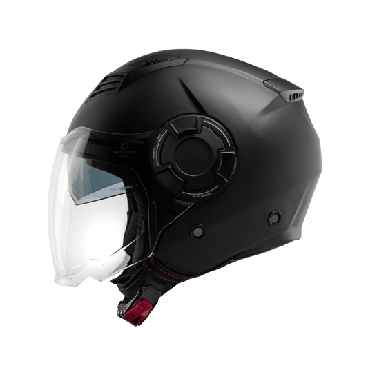 Casco moto Jet CMS PLAIN S-Jet 2.0 Black Matt - URA Moto