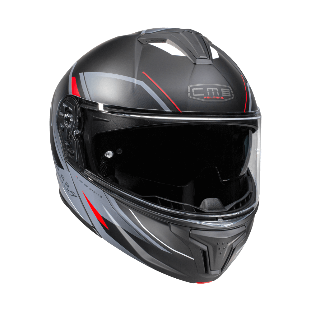 Casco Modular CMS SUV MILLE RED MT – Gráfica Deportiva, Visor Solar, ECE 22.06 y Máximo Confort Touring