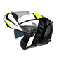 Casco moto Modular CMS SUV Stradale Yellow Reflex - URA Moto