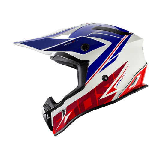 Casco moto Cross  CMS XR-7 PRO BOOST Tricolor - URA Moto