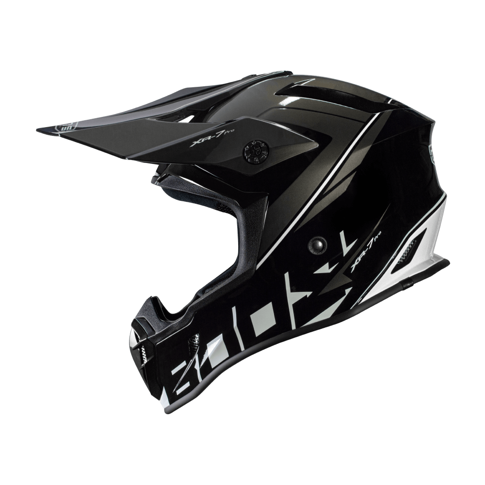 Casco moto Cross  CMS XR-7 PRO BOOST Ice White - URA Moto
