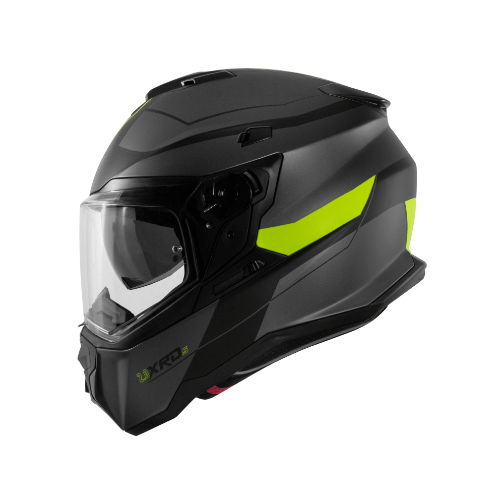 Casco moto Integral CMS XRDS 2.0 Ridge Yellow Reflex - URA Moto