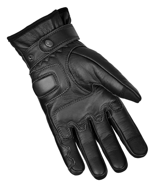 Guantes Moto Invictus Cuero El Bravo Negro - URA Moto