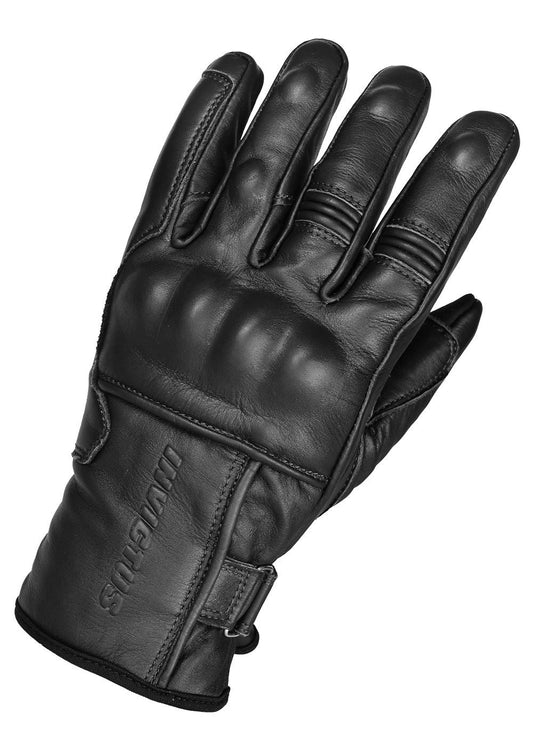 Guantes Moto Invictus Cuero El Bravo Negro - URA Moto