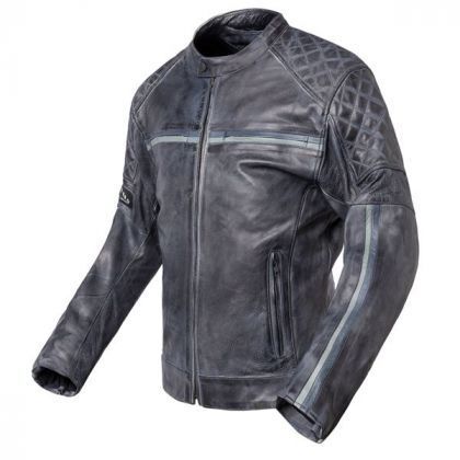 Chaqueta Cuero Envejecido Invictus Dedalo Unisex - Vintage Cafe Racer - URA Moto