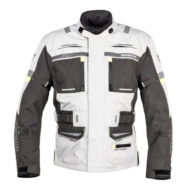 Chaqueta Tricapa Invictus Heracles Gris Unisex - All Road Todo Tiempo - URA Moto