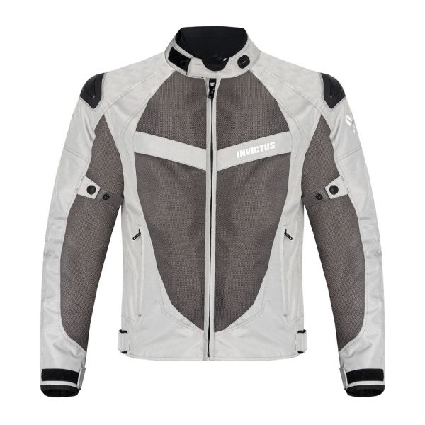 Chaqueta Verano Invictus Icaro White Unisex - Mesh 3-en-1 - URA Moto
