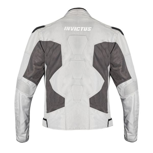 Chaqueta Verano Invictus Icaro White Unisex - Mesh 3-en-1 - URA Moto