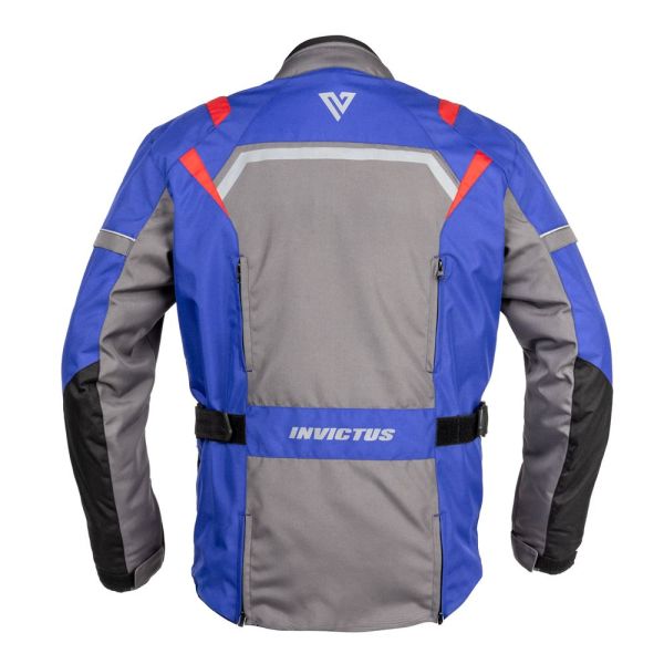 Chaqueta Tricapa Invictus Tulkas Azul Roja Unisex - Touring Todo Tiempo - URA Moto