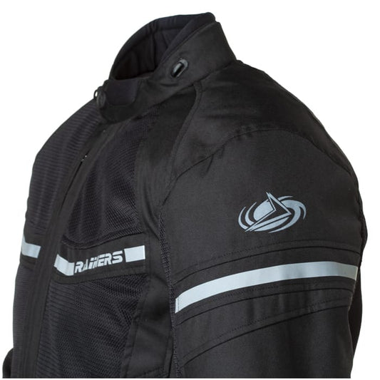 Chaqueta Moto Verano Cordura Rainers Jerez Negra - URA Moto