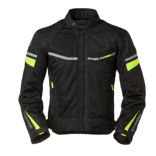 Chaqueta Moto Verano Cordura Rainers Jerez Negra-Fluor - URA Moto