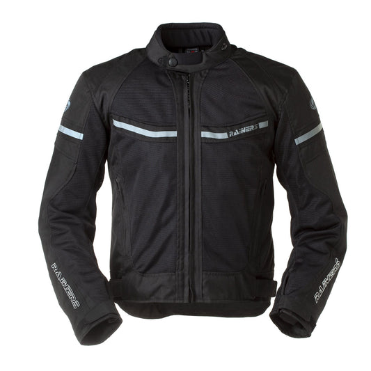 Chaqueta Moto Verano Cordura Rainers Jerez Negra - URA Moto