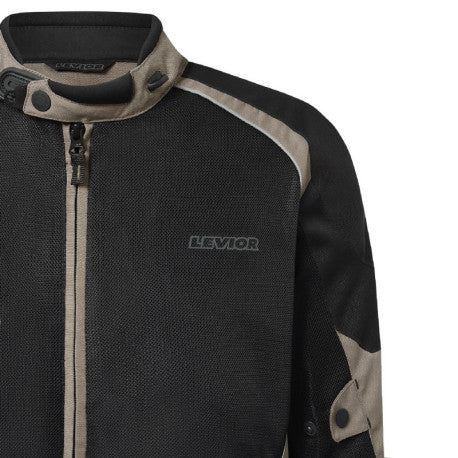 Levior Arashi 2 Taupe/Negro Chaqueta Moto Hombre Verano Trail Homologada CE