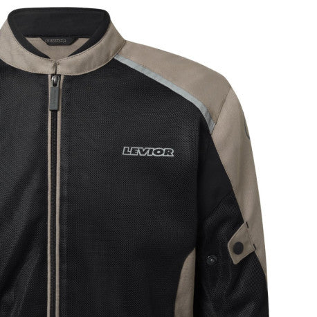 Levior Imbat 2 Taupe/Negro Chaqueta Moto Hombre Verano Naked CE Clase A - URA Moto