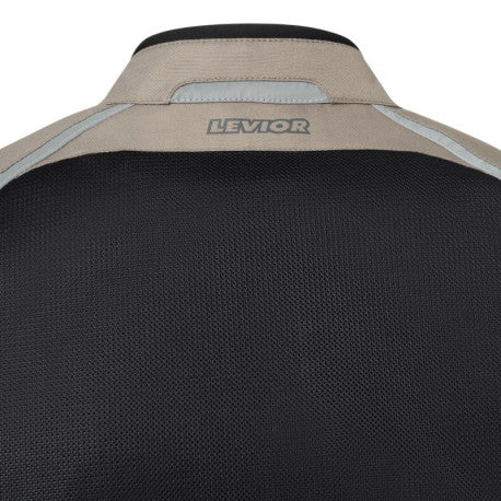 Levior Imbat 2 Taupe/Negro Chaqueta Moto Hombre Verano Naked CE Clase A - URA Moto