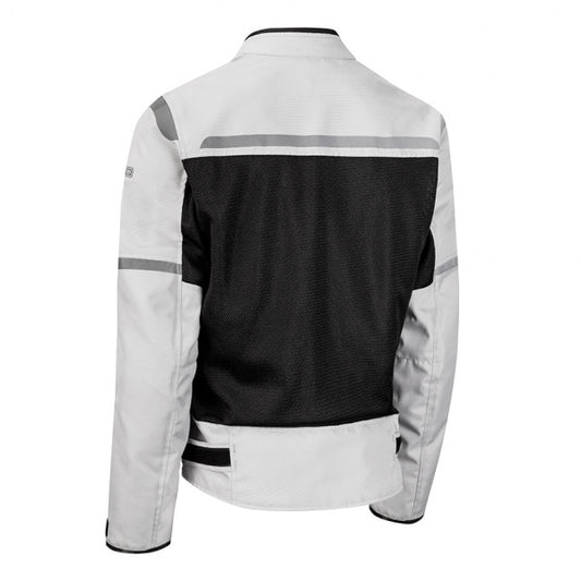 Chaqueta Cordura Moto Moore Bahia Mujer Gris y Negro - URA Moto