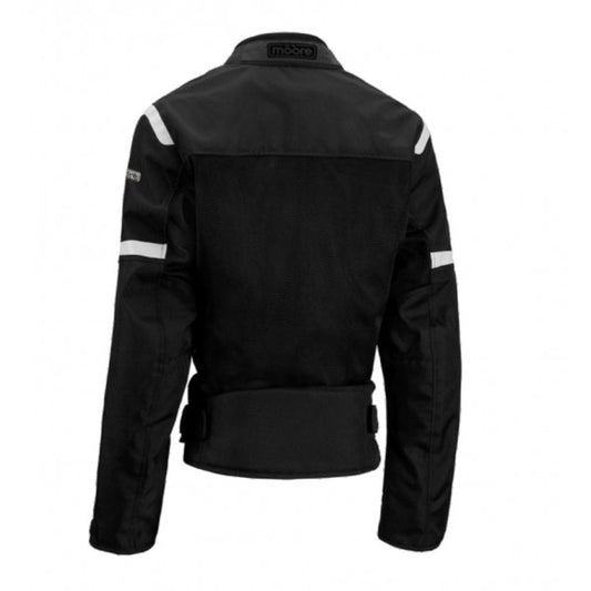 Chaqueta Cordura Moto Moore Bahia Mujer Negro - URA Moto