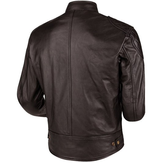 Chaqueta Moto Cuero Moore Race 2 Marrón - URA Moto