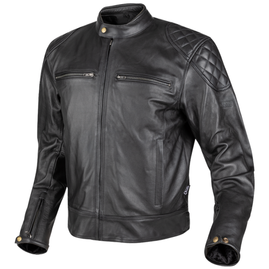 Chaqueta Moto Cuero Moore Race 2 Negra - URA Moto