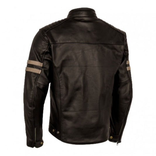 Chaqueta Moto Cuero Moore Legend Marrón - URA Moto