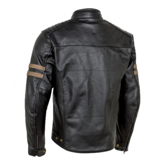 Chaqueta Moto Cuero Moore Legend Negra - URA Moto