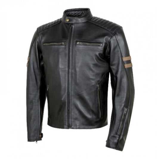 Chaqueta Moto Cuero Moore Legend Negra - URA Moto