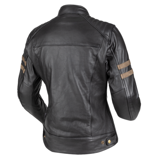 Chaqueta Moto Cuero Moore Legend Mujer Negro - URA Moto