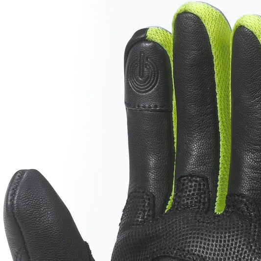 Guantes Moto Verano Racing Neon Fluor - URA Moto