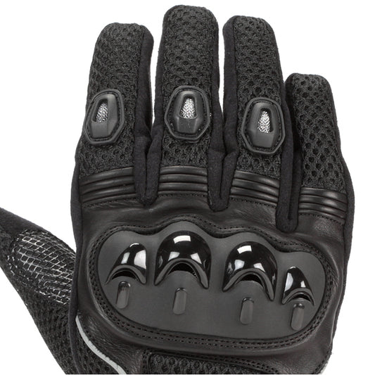 Guantes Moto Verano Rainers Radial Negros - URA Moto