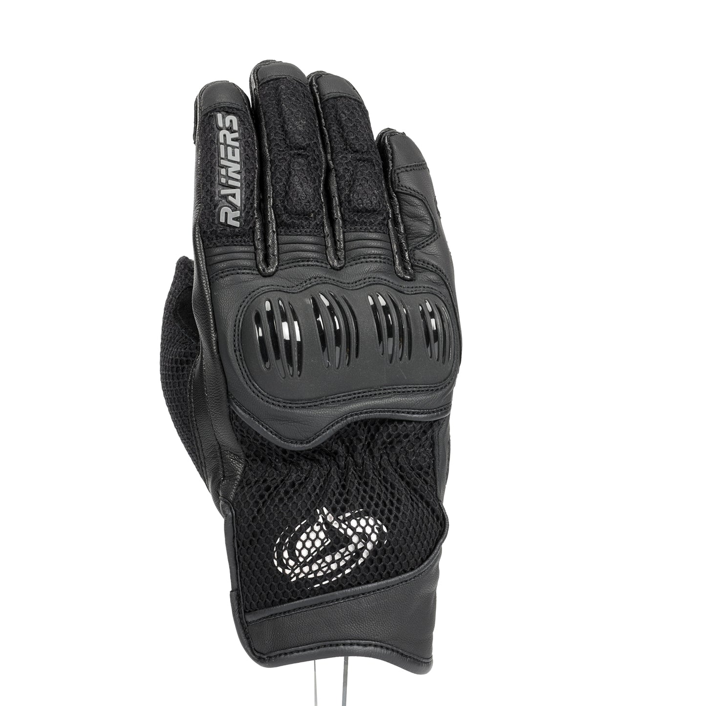 Guante Moto Verano SPRING Negro CE Nivel 1 Rainers Sports | Ventilado Piel Táctil Homologado
