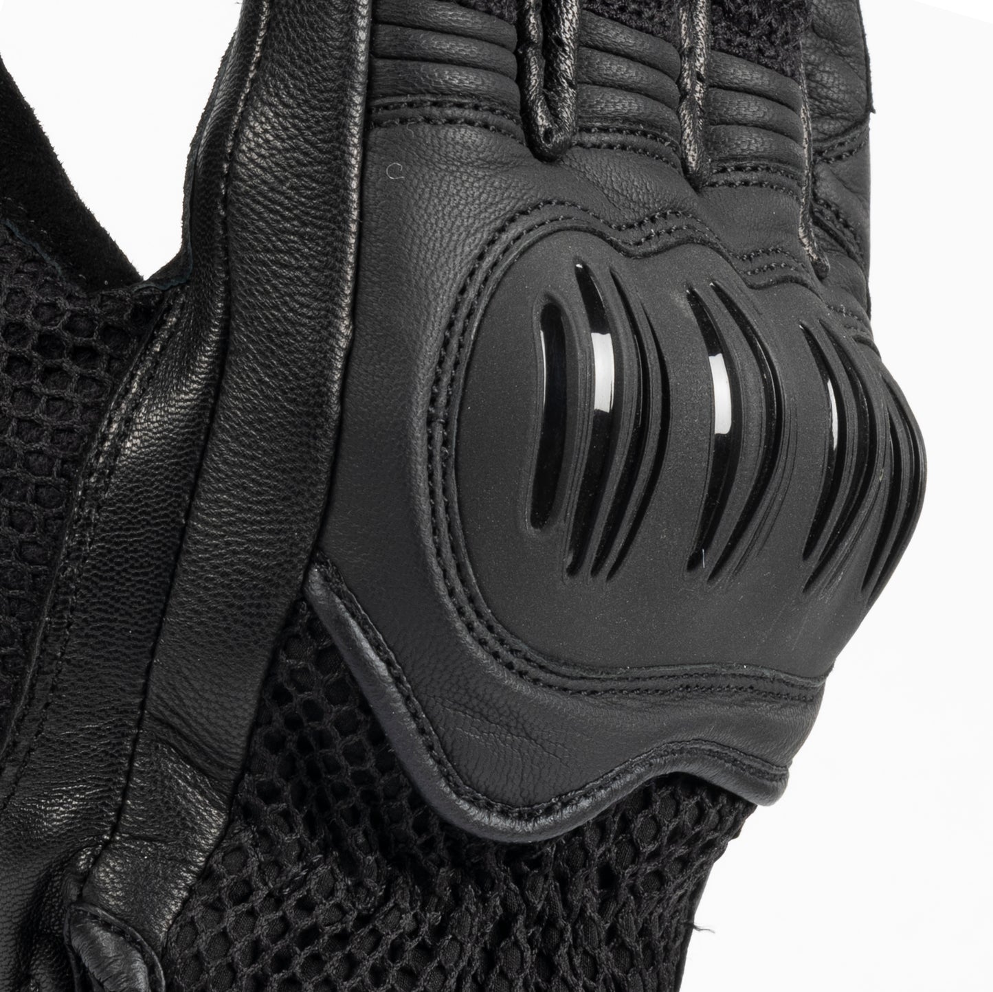 Guante Moto Verano SPRING Negro CE Nivel 1 Rainers Sports | Ventilado Piel Táctil Homologado