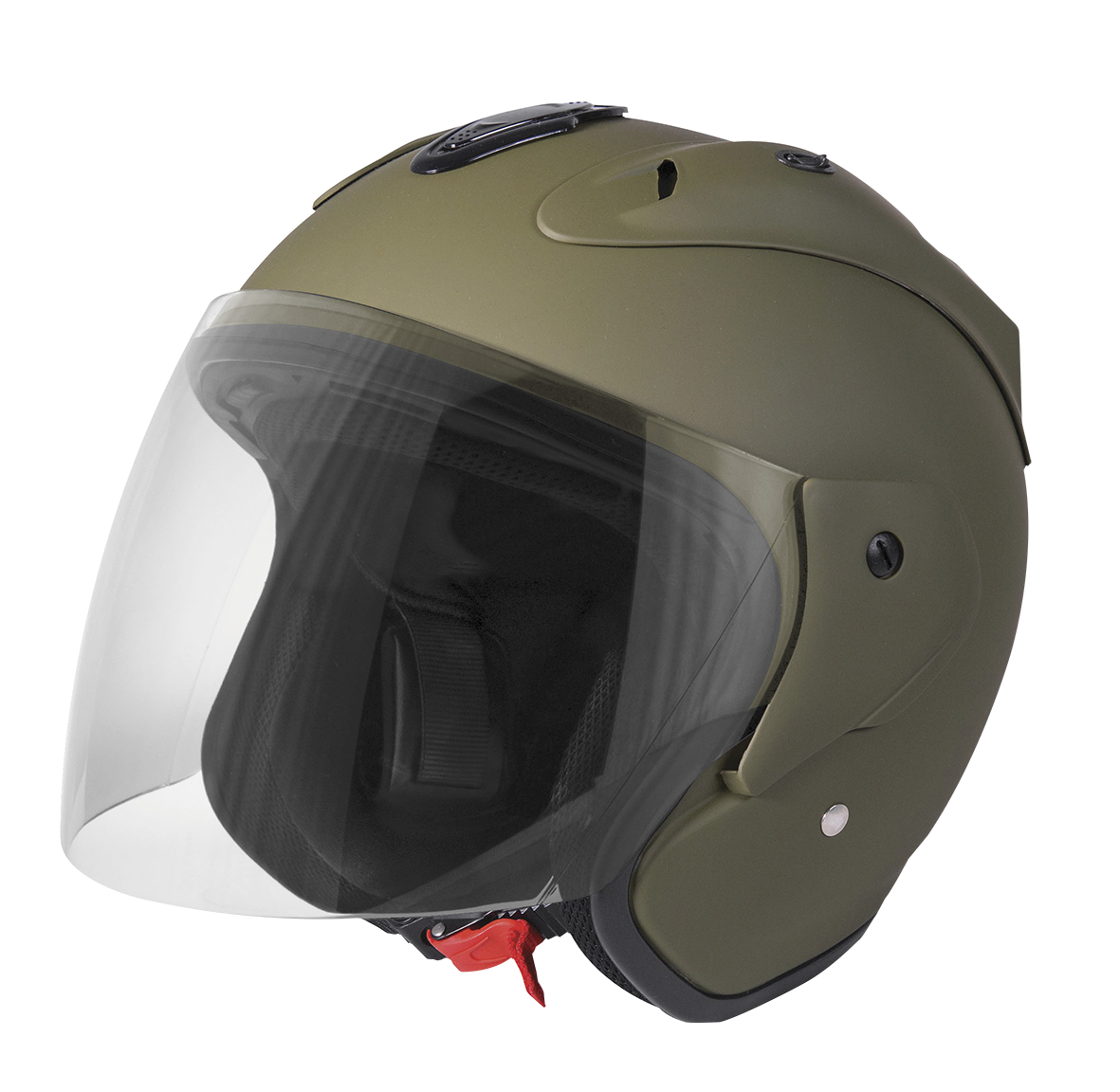 Casco Moto Stormer Jet SUN EVO Verde Mate - URA Moto