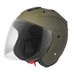 Casco Moto Stormer Jet SUN EVO Verde Mate - URA Moto
