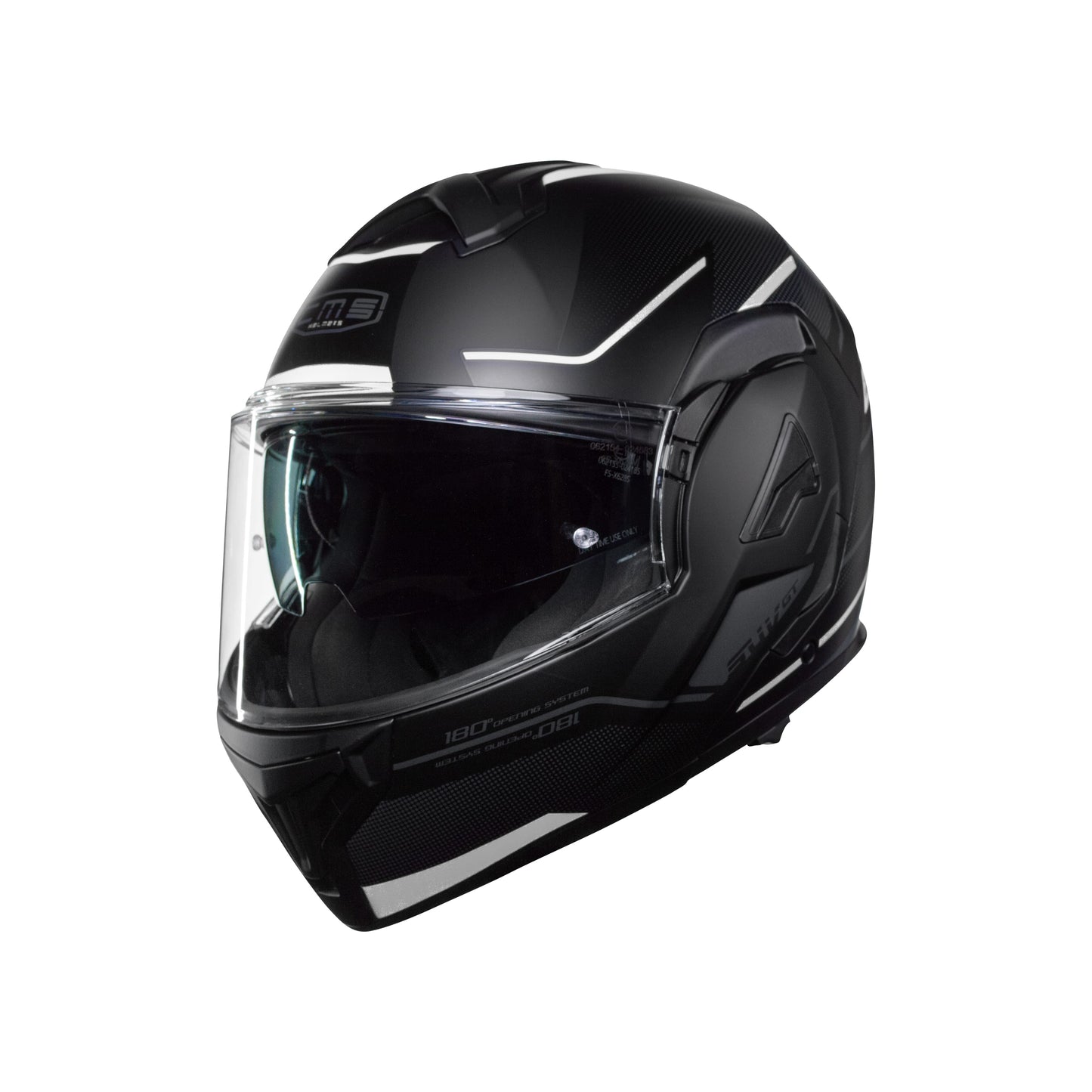 Casco Modular CMS SUV GT TOURING PRO ICE WHITE MT – Abatible, Visor Solar Integrado y Seguridad ECE 22.06 de Alta Visibilidad