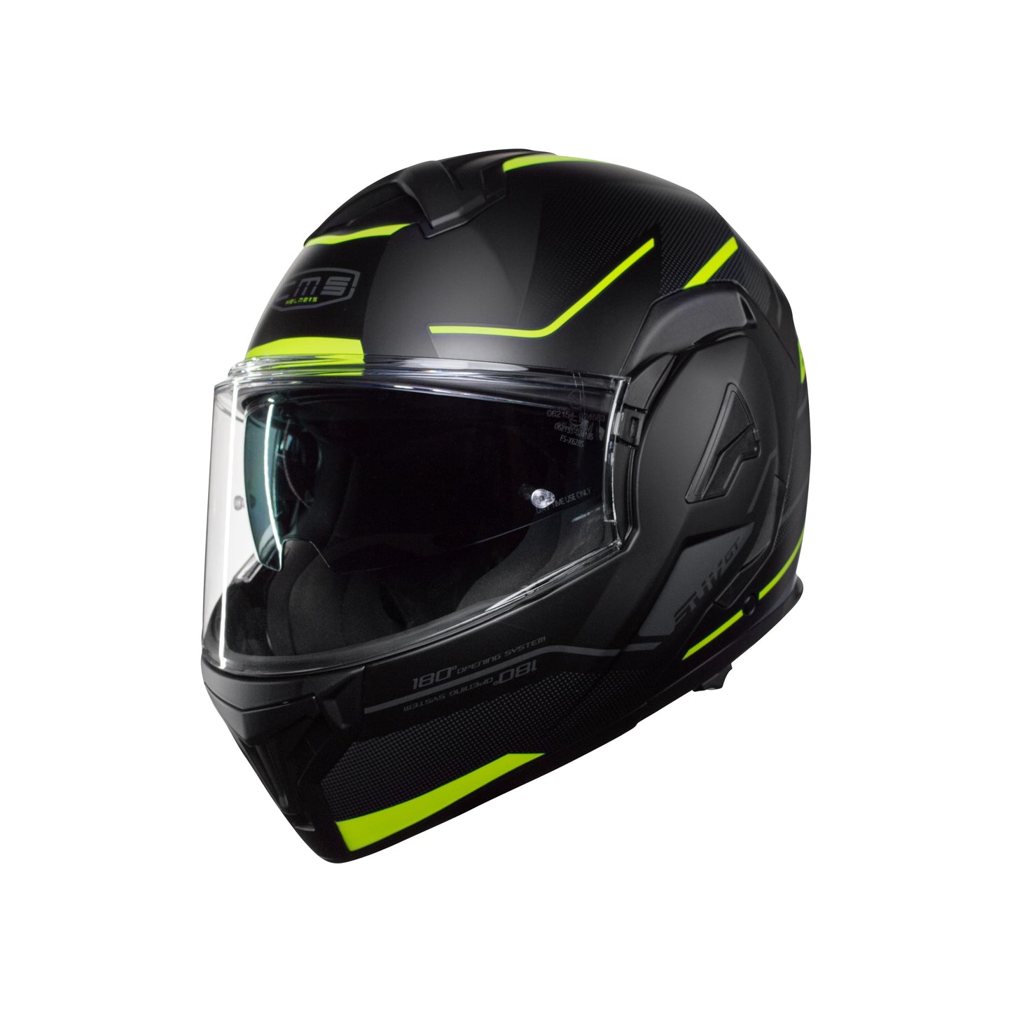 Casco Modular CMS SUV GT TOURING PRO YELLOW REFLEX MT – Abatible de Alta Visibilidad, Visor Solar y Homologación ECE 22.06