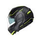 Casco Modular CMS SUV GT TOURING PRO YELLOW REFLEX MT – Abatible de Alta Visibilidad, Visor Solar y Homologación ECE 22.06