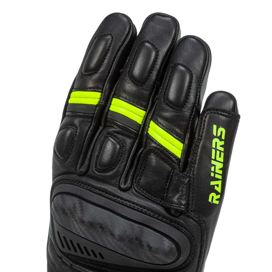 Guantes Moto Verano Rainers Tecno Fluor - URA Moto