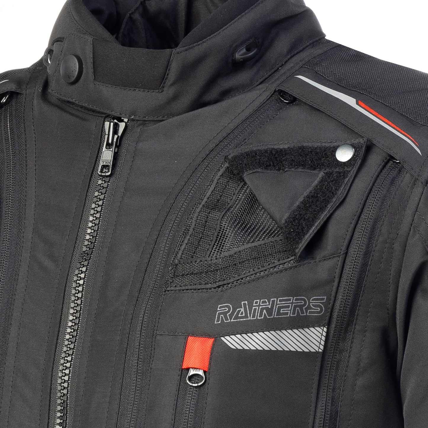 Chaqueta moto 4 Estaciones Adventure Rainers TRIVOR-N negra - URA Moto