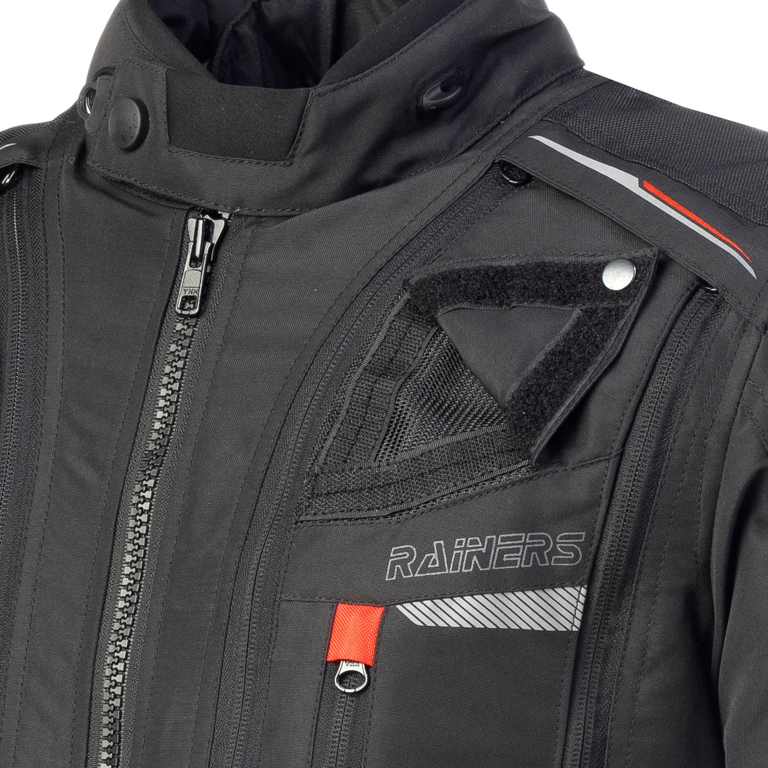 Chaqueta moto 4 Estaciones Adventure Rainers TRIVOR-N negra - URA Moto