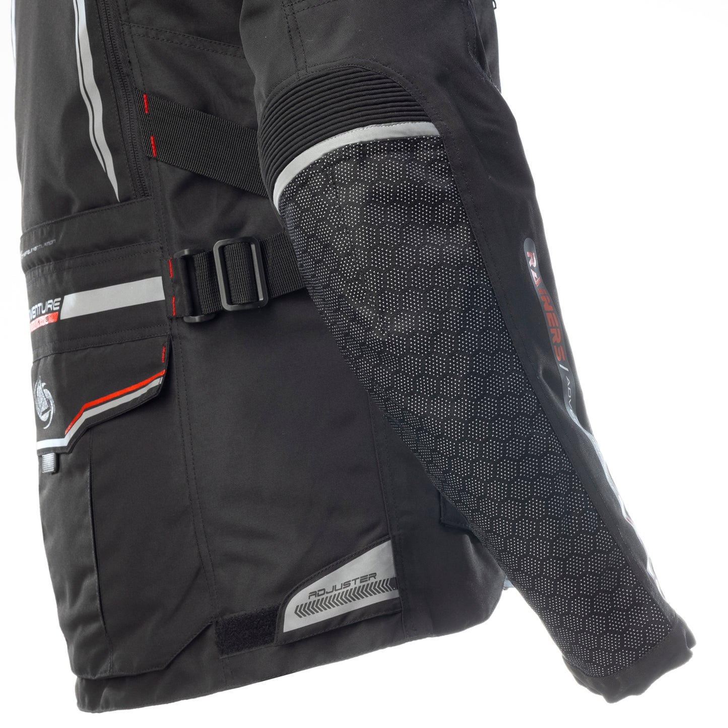 Chaqueta moto 4 Estaciones Adventure Rainers TRIVOR-N negra - URA Moto