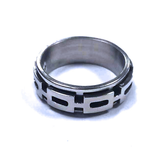 Anillo Acero Alianza Antiestres Eslabones