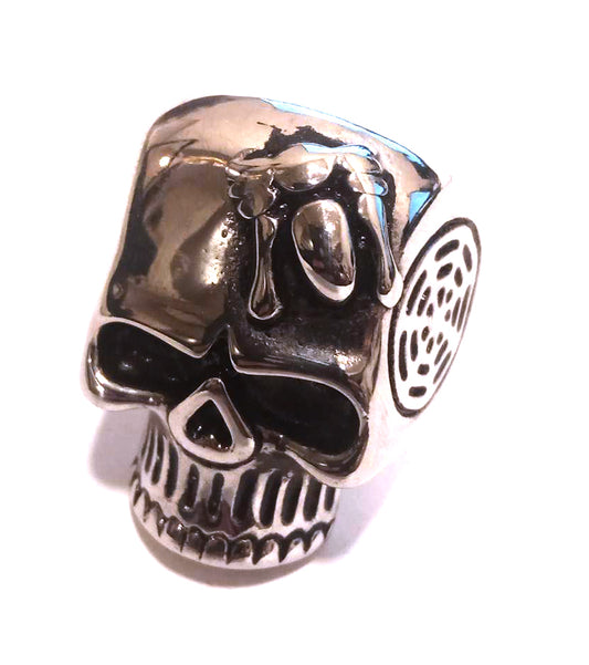 Anillo Acero Calavera Araña - URA Moto