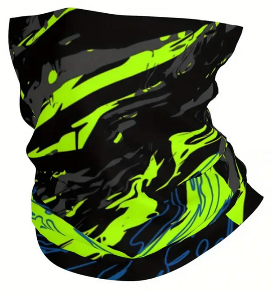 Braga Cuello para Moto Aguas Rallas Verde Azul