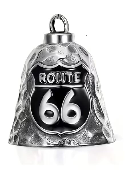 Campana Motera Ruta 66 - Amuleto de Protección Biker