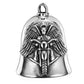 Campana Motera Motero con Alas - Amuleto de Protección Biker