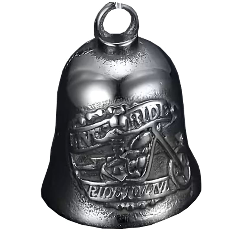 Campana Motera Live to Ride, Ride to Live - Amuleto de Protección Biker